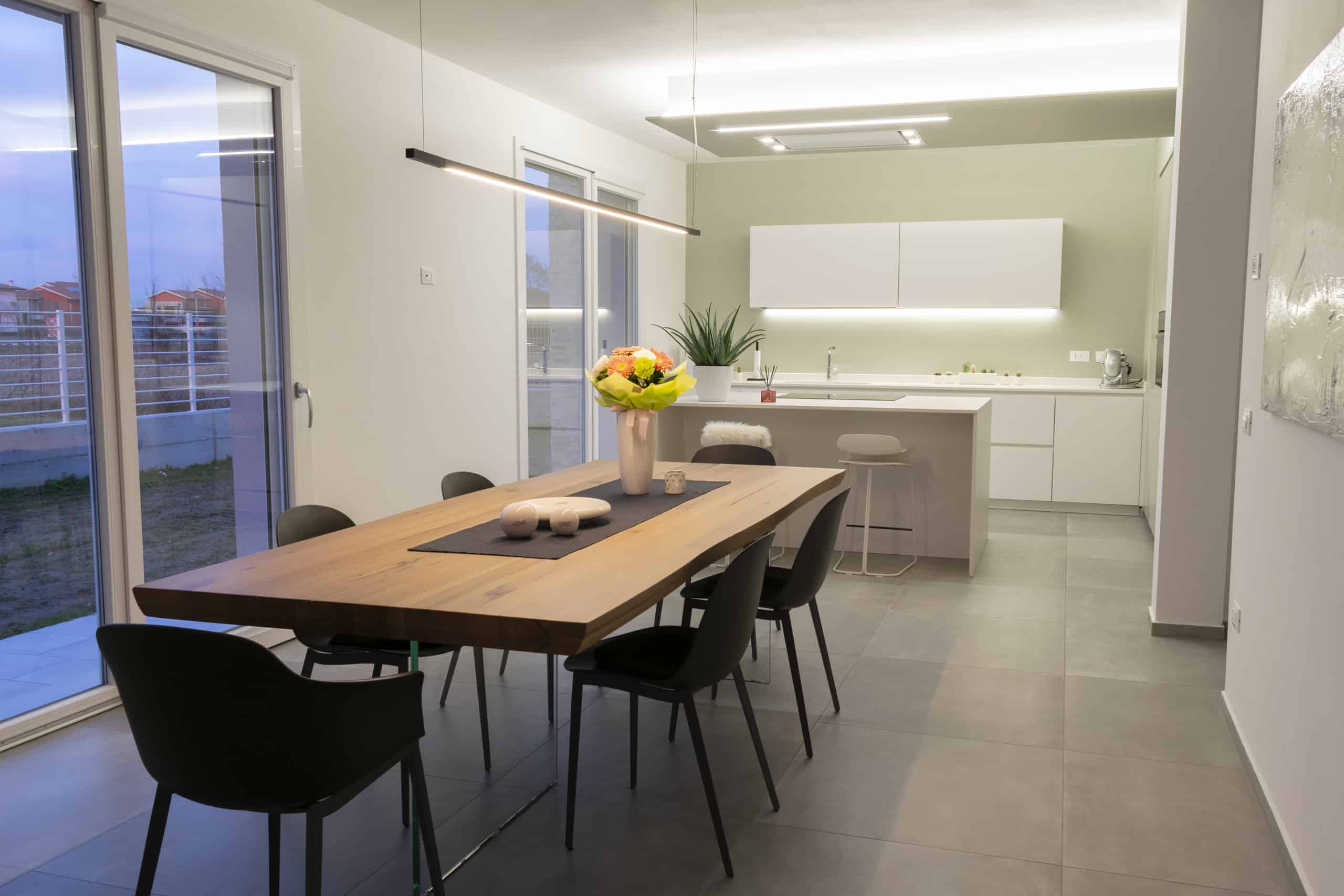 Villa Cerea: cucina e zona pranzo