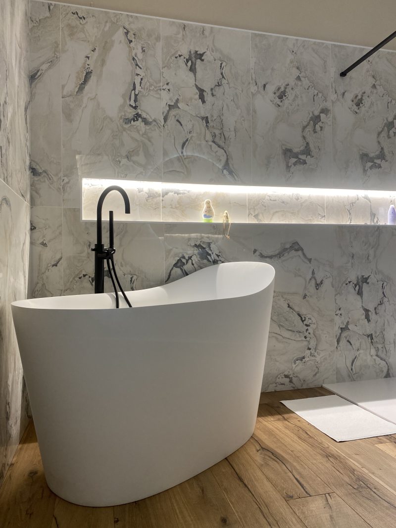 Villa singola Verona: vasca freestanding