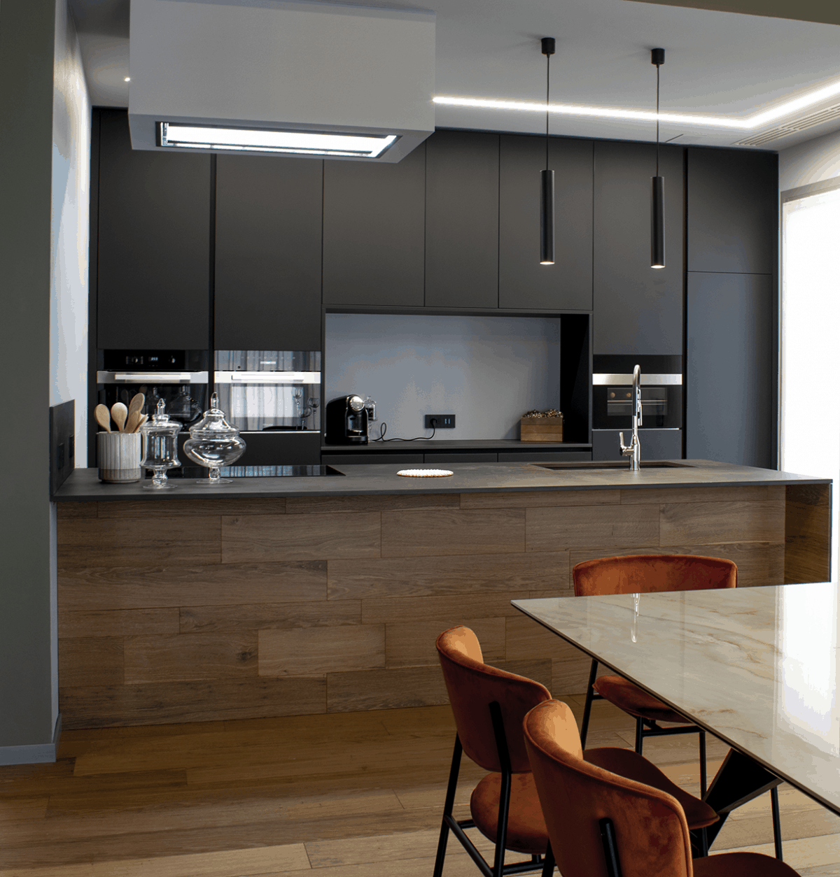 Villetta Verona: cucina e penisola